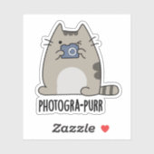 Fotograaf Funny Cat Fotograaf Pun Sticker (Vel)