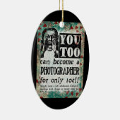 Fotograaf - Funny  Retro Keramisch Ornament (Rechts)