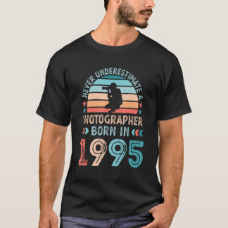 Fotograaf geboren in 1995 30e verjaardag Foto T-shirt