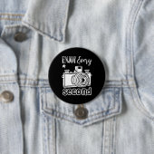 Fotograaf geniet elke seconde ronde button 7,6 cm (In situ)