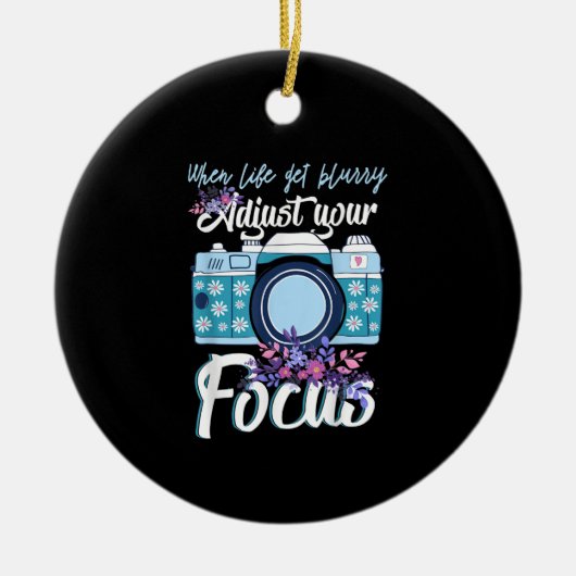 Fotograaf Gift - Camera Fotografie Keramisch Ornament (Voorkant)