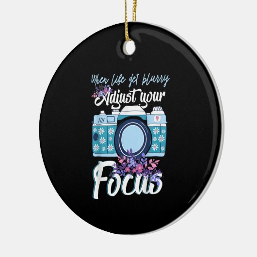 Fotograaf Gift - Camera Fotografie Keramisch Ornament (Links)