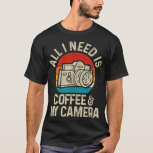 Fotograaf Gift Coffee Camera Funny  Pho T-shirt