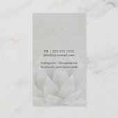 Fotograaf Gold Shutter Elegant Lotus Floral Visitekaartje (Achterkant)