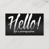 Fotograaf Hallo zwart-witfotografie Visitekaartje (Voorkant)