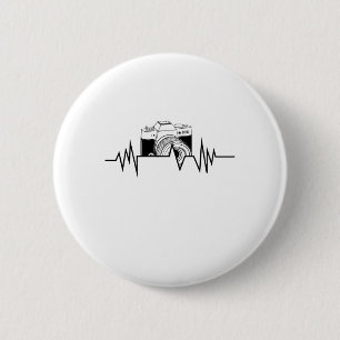 Fotograaf HeartBeat Fotografie Cool Gift Ronde Button 5,7 Cm