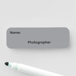 Fotograaf Herbruikbare Dry Erase Naamlabel Magneti Naamplaatje