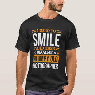 Fotograaf Ik Gebruikt Om Te Glimlachen Ontwerp Voo T-shirt