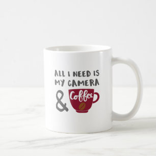 Fotograaf Ik heb alleen mijn camera en koffie nodi Koffiemok