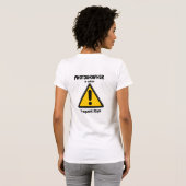Fotograaf in actie t-shirt (Achterkant volledig)