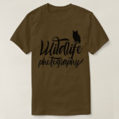 Fotograaf in het wild (2) t-shirt (Design voorkant)