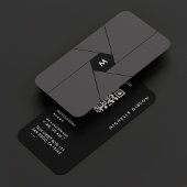 Fotograaf Initiaal Donkergrijs Shutter Lens Modern Visitekaartje