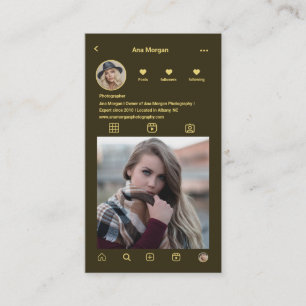Fotograaf Instagram Fotogrid QR Code Groen Visitekaartje