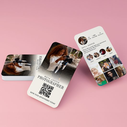 Fotograaf Instagram Influencer QR Code Trendy Visitekaartje