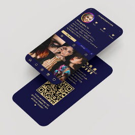 Fotograaf Instagram Midnight Blue Modern Visitekaartje