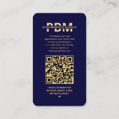 Fotograaf Instagram Midnight Blue Modern Visitekaartje (Achterkant)