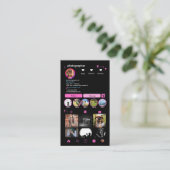 Fotograaf Instagram QR Code Visitekaartje (Staand voorkant)
