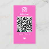Fotograaf Instagram QR Code Visitekaartje (Achterkant)