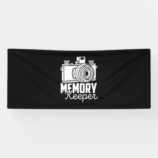 Fotograaf is geheugenhouder spandoek (Horizontaal)