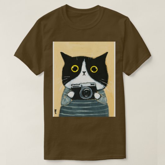 Fotograaf Kat T-shirt (Design voorkant)
