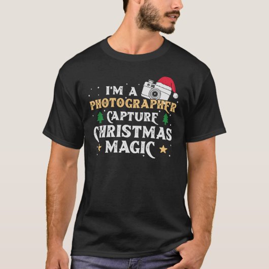Fotograaf Kerstmagie T-shirt (Voorkant)