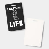 Fotograaf Legt Leven Vast Badge (Voor- en achterkant)