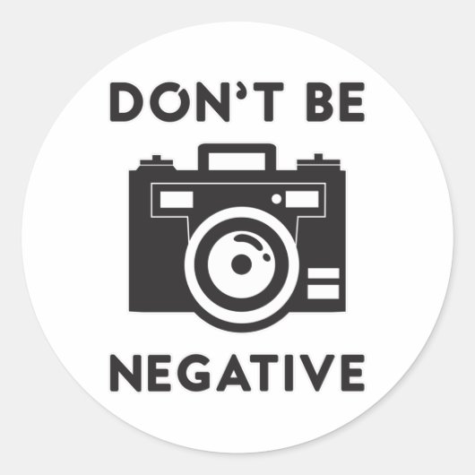 Fotograaf Lens Fotografie camera Gift Idee Ronde Sticker (Voorkant)