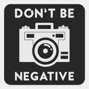 Fotograaf Lens Fotografie Camera Grappig geschenk Vierkante Sticker