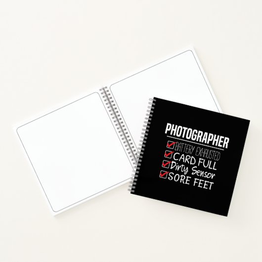 Fotograaf Life - Grappige Fotografie Checklist Notitieboek (Binnen)