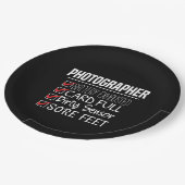 Fotograaf Life - Grappige Fotografie Checklist Papieren Bordje (Gekanteld)