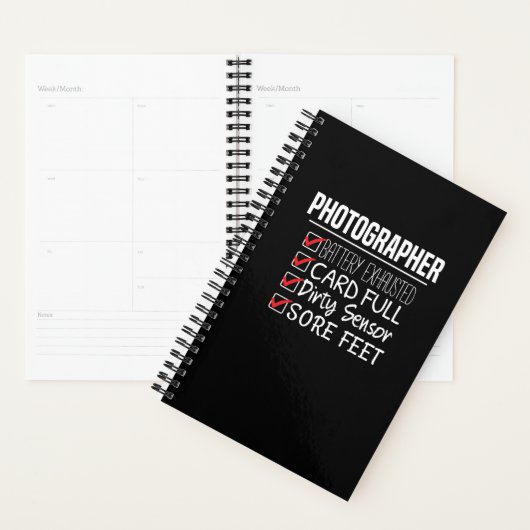 Fotograaf Life - Grappige Fotografie Checklist Planner (Display)