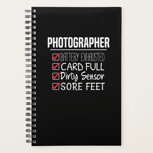 Fotograaf Life - Grappige Fotografie Checklist Planner (Voorkant)