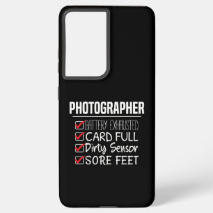 Fotograaf Life - Grappige Fotografie Checklist Samsung Galaxy Hoesje