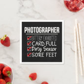 Fotograaf Life - Grappige Fotografie Checklist Servet (Insitu)