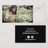 Fotograaf Lijst Aangepast foto-Visitekaartje Visitekaartje (Voorkant / Achterkant)