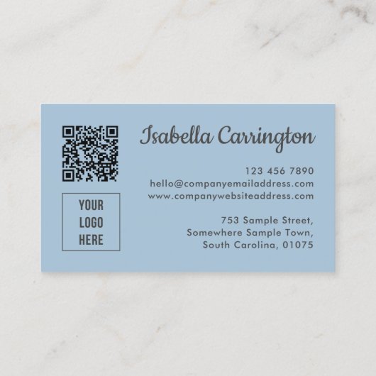 Fotograaf Logo Foto QR Code Visitekaartje (Achterkant)
