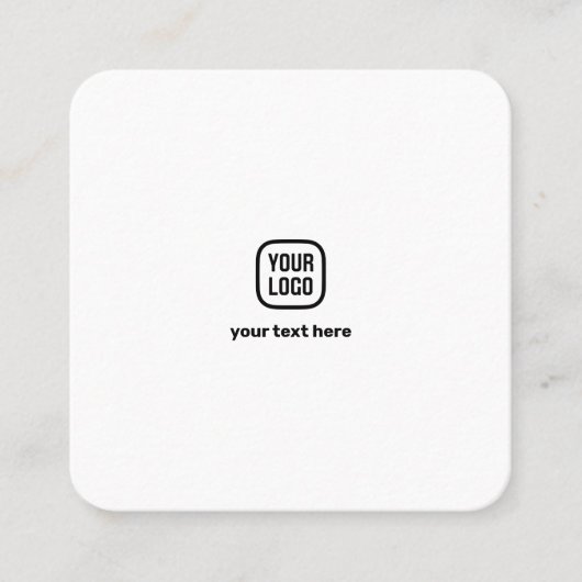 Fotograaf logo minimalistische fotografie wit contactkaartje (Voorkant)