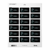 Fotograaf logo Zakelijk labelblad 1 Etiket (Full Sheet)