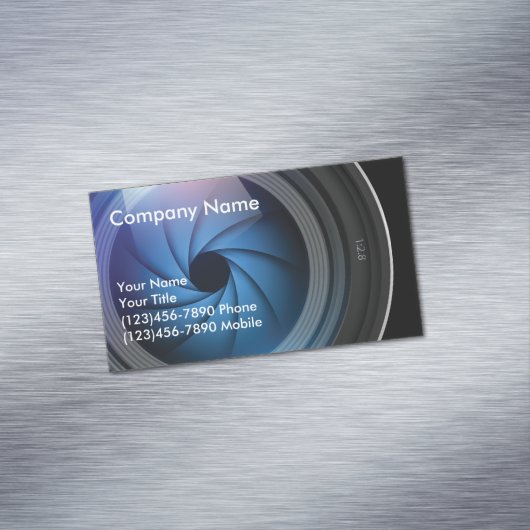 Fotograaf Magnetisch Visitekaartje (Voorbeeld)