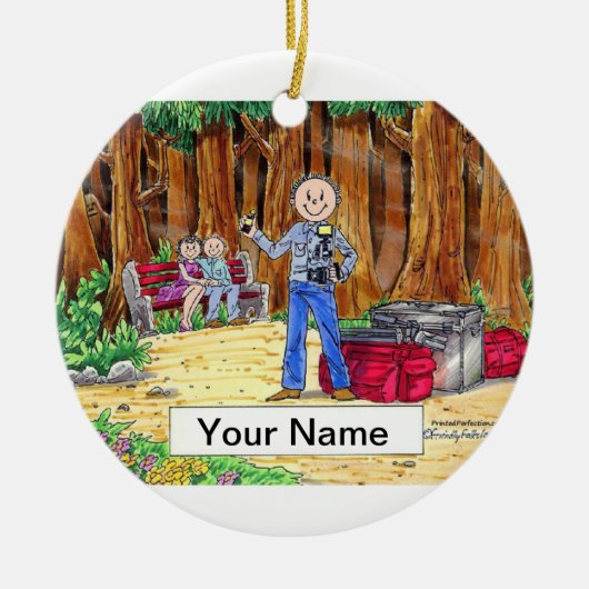 Fotograaf - Mannelijk Keramisch Ornament (Voorkant)