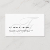 Fotograaf - Matig spoelmonogram Visitekaartje (Achterkant)