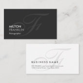 Fotograaf - Matig spoelmonogram Visitekaartje (Voorkant / Achterkant)