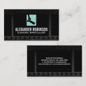 Fotograaf met camera | Filmachtergrond Visitekaartje (Voorkant / Achterkant)