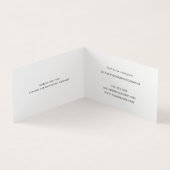 Fotograaf met moderne minimale bruiloft visitekaartje (Binnen)