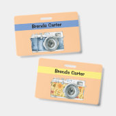  fotograaf met naam badge (Voor- en achterkant)