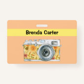  fotograaf met naam badge (Achterkant)