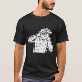 Fotograaf met  spion camera karikatuur t-shirt (Voorkant)