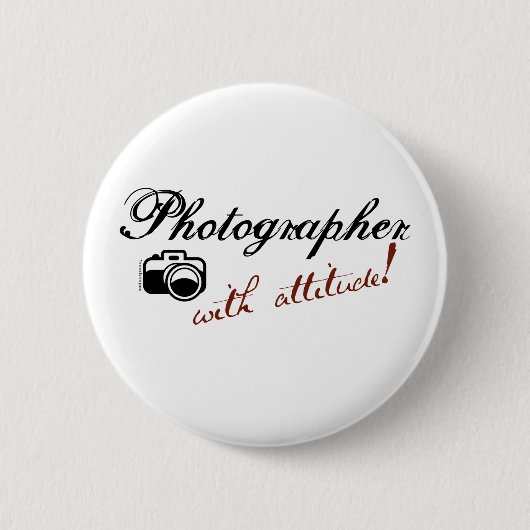 Fotograaf met standvastigheid ronde button 5,7 cm (Voorkant)
