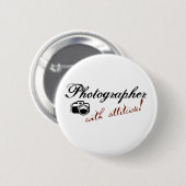 Fotograaf met standvastigheid ronde button 5,7 cm (Voorkant /achterkant)