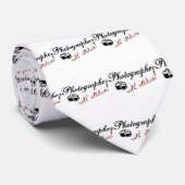 Fotograaf met standvastigheid stropdas (Opgerold)